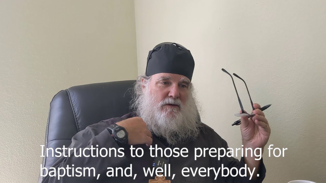 The *one* most  important Instruction to those preparing for baptism, and well, everybody.