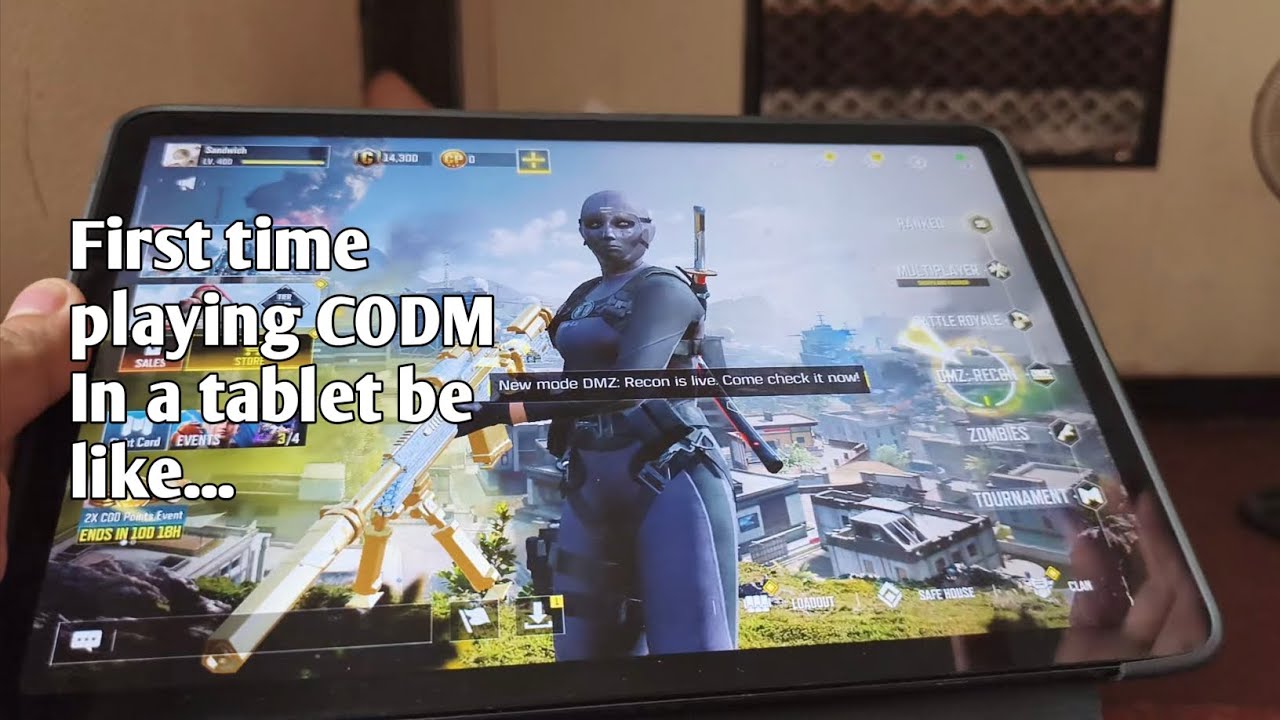 First time playing CODM in a Tablet be like...