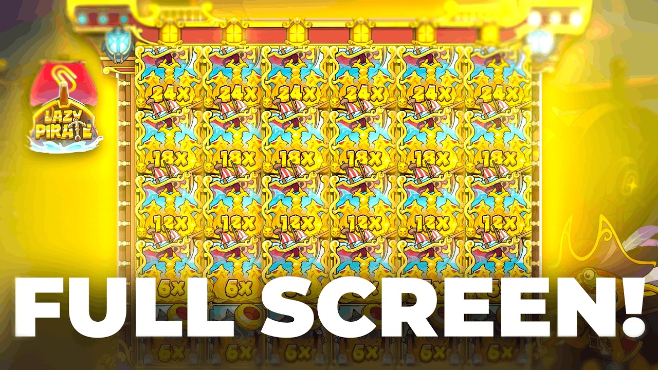 FULL SCREEN OF CANNONS ON LAZY PIRATE = MAX WIN!