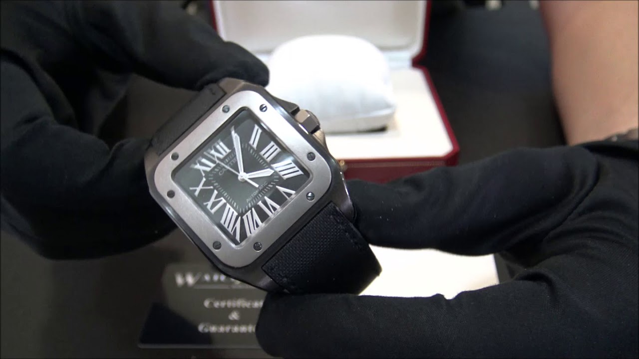 Cartier Santos 100XL PVD Black | WatchesGMT (English)
