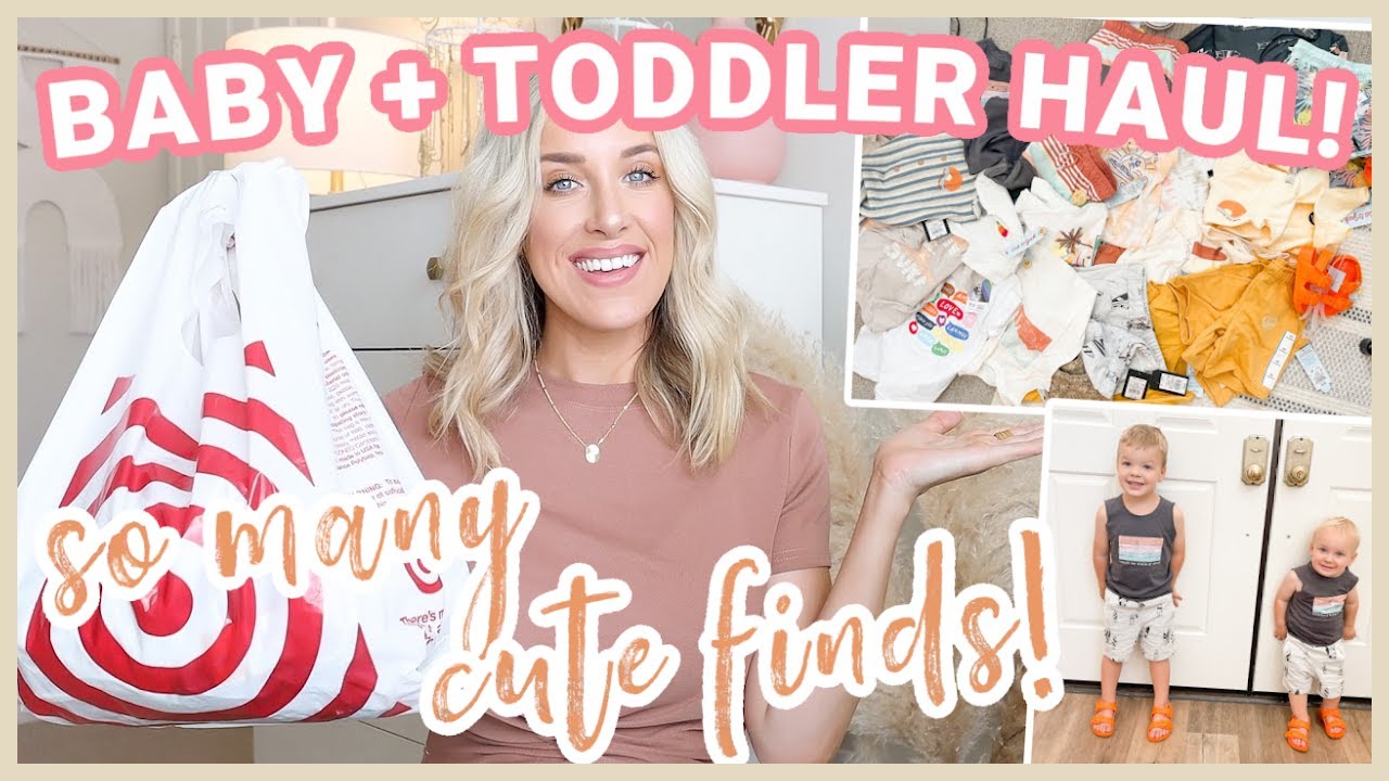 TARGET Baby + Toddler Clothing Haul! cute summer clothes for boys! | Olivia Zapo