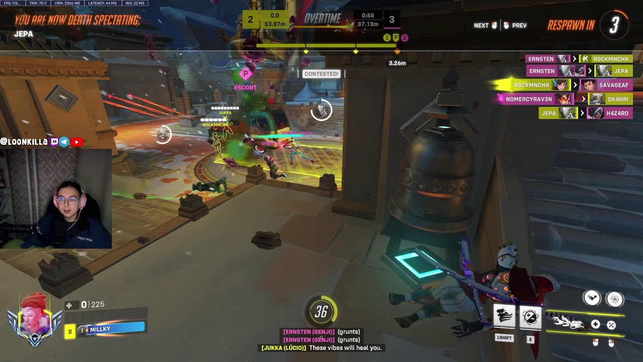 ЖЕСТКО ДЕРАНКАЕМСЯ В ОВЕРВОТЧ 2 (не специально) #overwatch2 #mercy #овервотч2