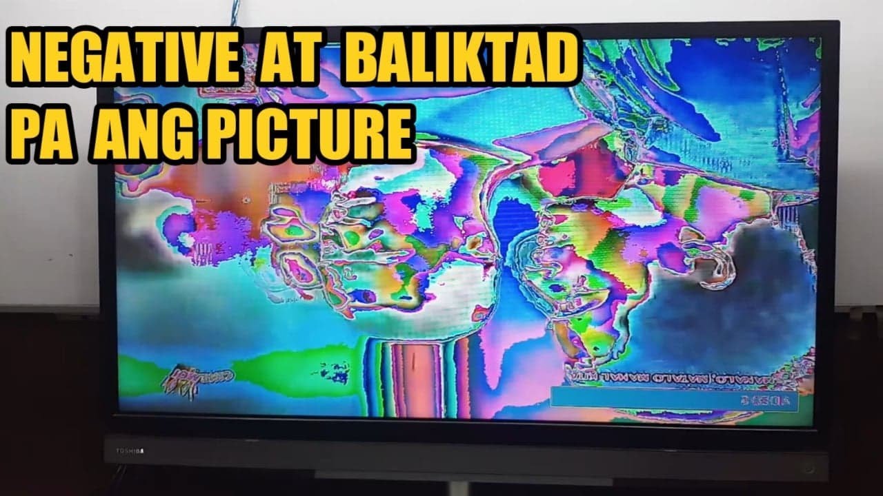 How to upgrade negative and inverted/upside down picture of Toshiba lcd tv 32P2300VP (tagalog)