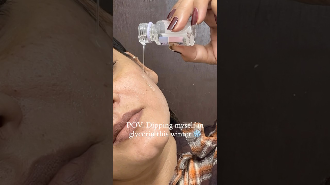 How you use Glycerin in your skincare routine🥶. #koreanskincare#skinlighteningremedies #shortsvideo