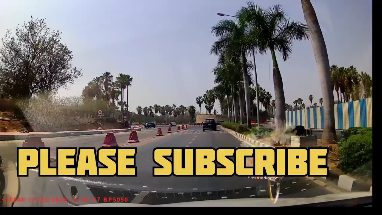 RGIA Airport Road Drive | Hyderabad Airport Beautiful Road View 🚗
