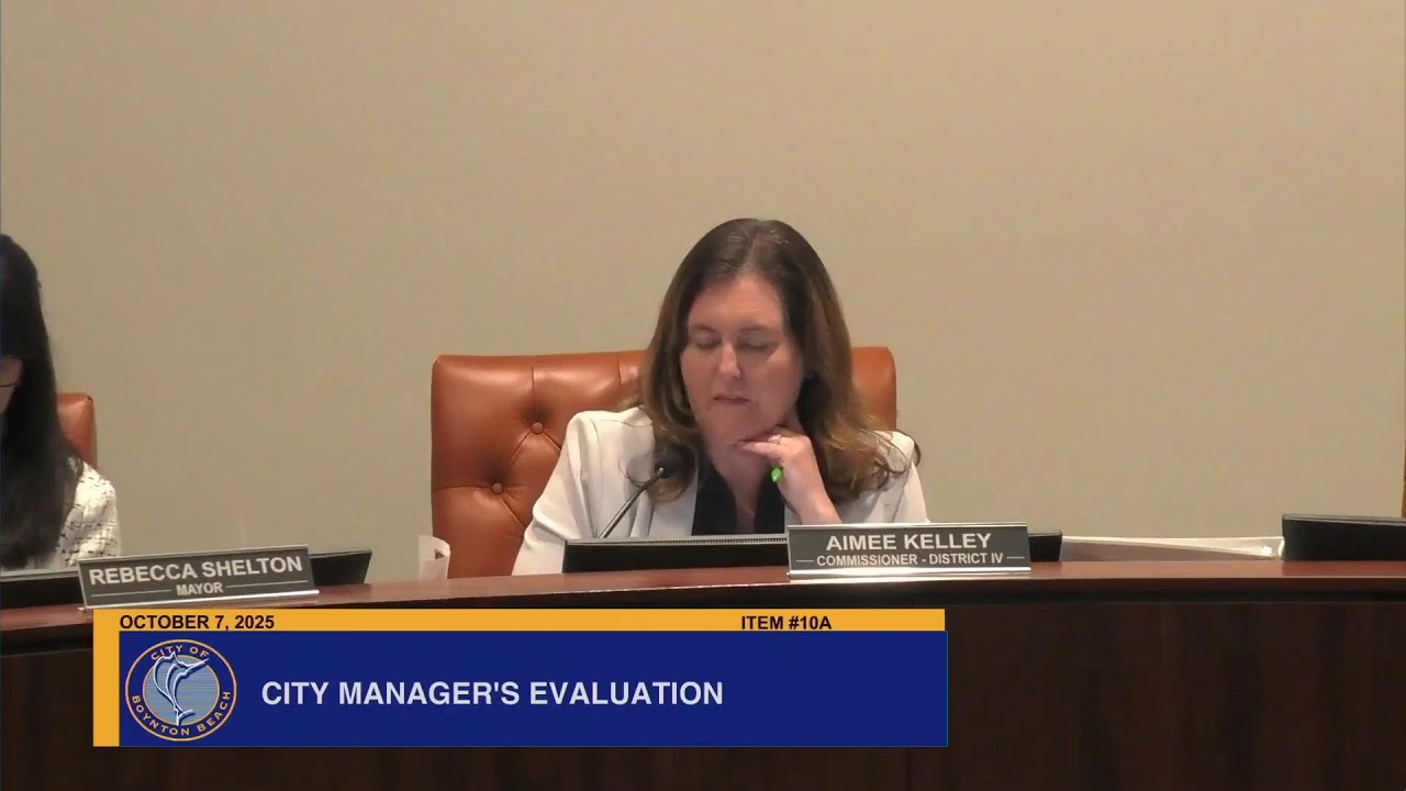City of Boynton Beach, Fl October 7, 2025 Regular Commission Meeting