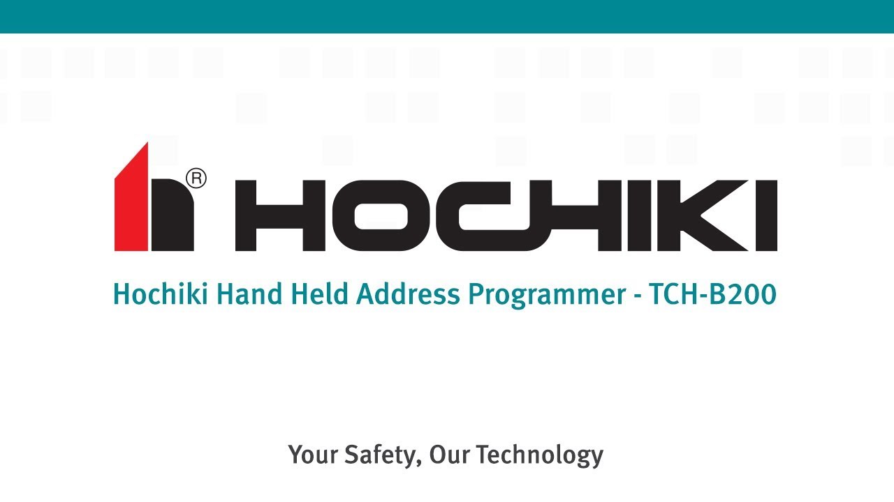 Hochiki Hand Held Address Programmer - TCH-B200