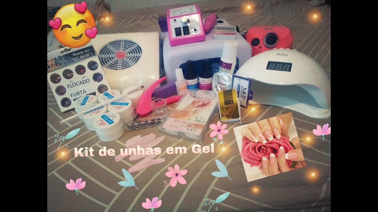 Kit de unhas de Gel do Mercado Livre