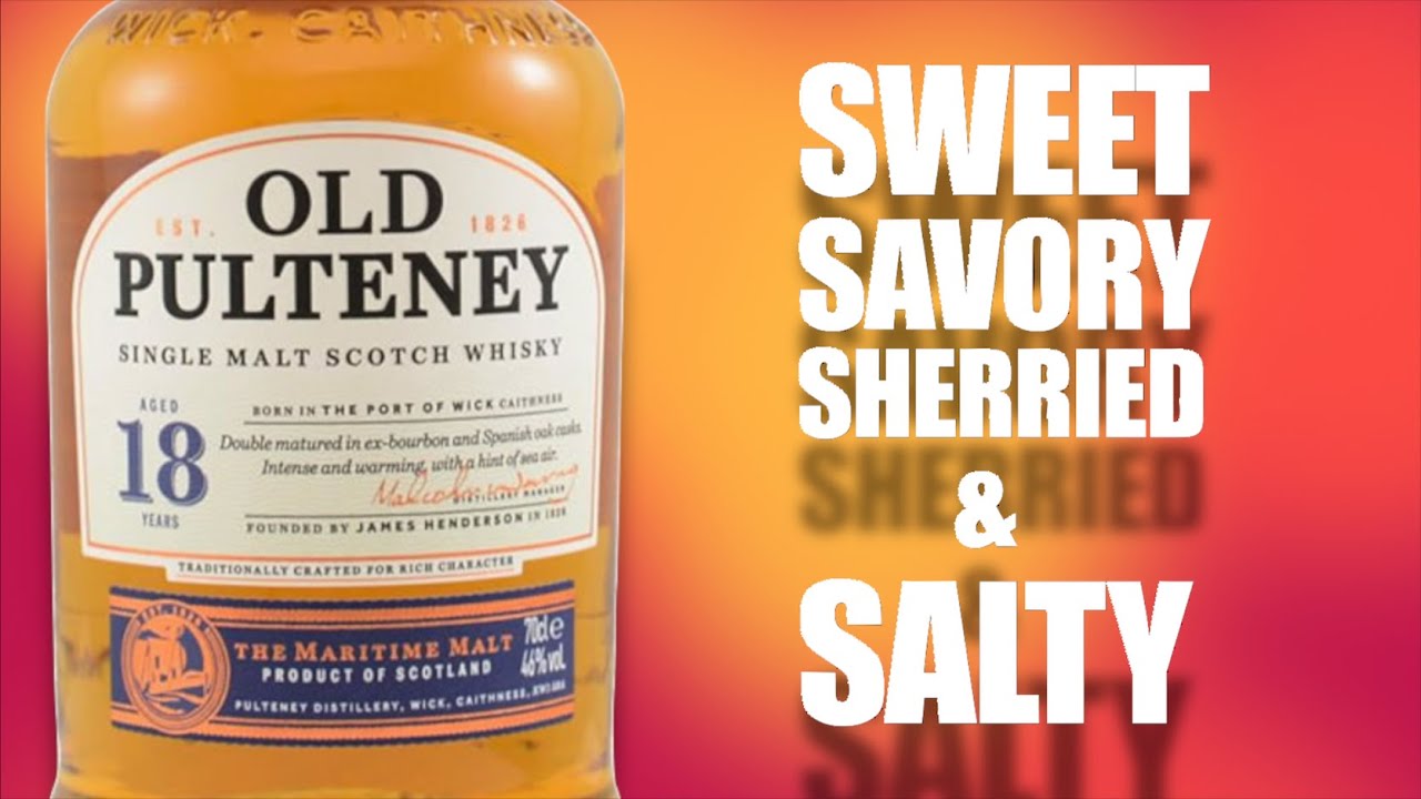 Односолодовый шотландский виски Old Pulteney 18 лет выдержки
