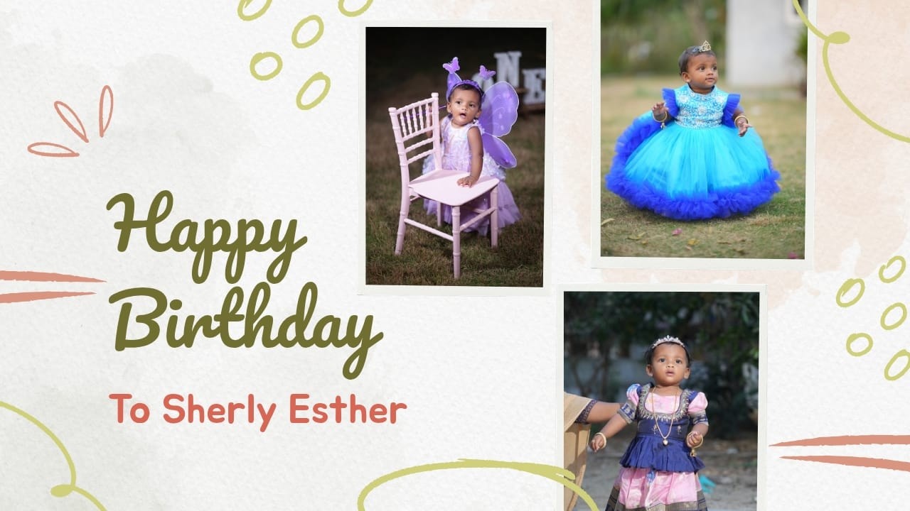 GEDDAM SHERLY ESTHER 1ST BIRTHDAY CELEBRATION || 24-02-26@6:00PM AT GONDI JYOTHI NAGAR || ABNER