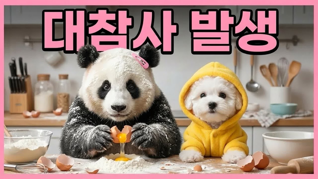 Ep.10 가지마 판다야...😭  강아지와 눈물의 이별 베이킹 🍪