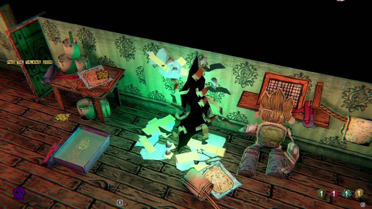 Puzzle roguelite with cardboard cutouts! - [Steam Next Fest] Let's Play: Paper Cut Mansion (Demo)