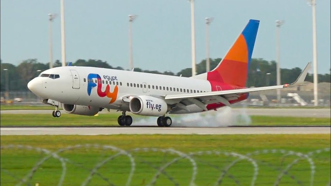 RARE! | FlyEgypt B737 (SU-TML) Arrival at Munich Airport!