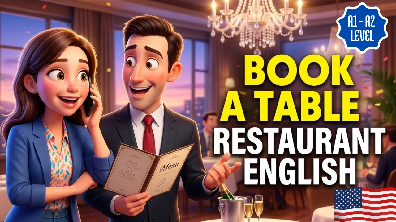 At the Restaurant 🍽️ | Slow English Conversation for Beginners