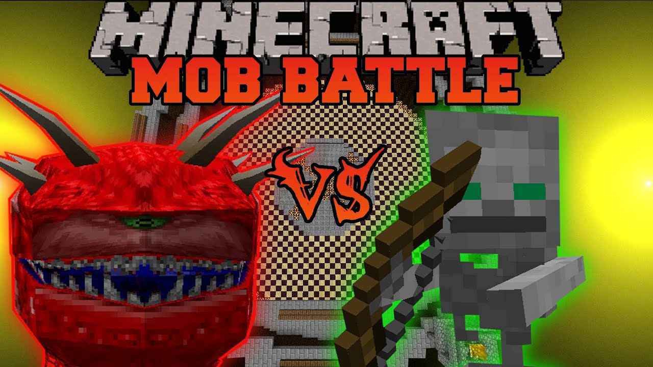 Cacodemon Vs. Skeleton Friend - Minecraft Mob Battles - Lycanite's Mobs Mod Battle