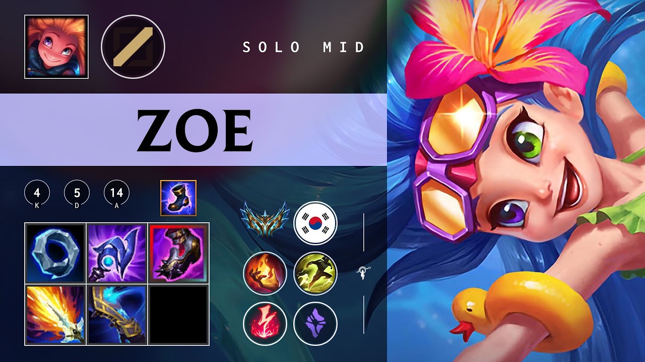 Zoe Mid vs Aurora - KR Challenger Patch 26.05