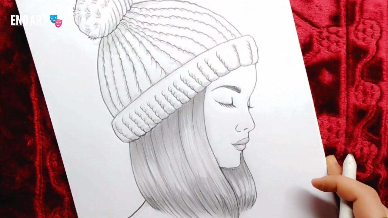تعليم رسم بنات كيوت بالرصاص خطوة بخطوة للمبتدئين سهل جدا || رسم فتاة جميلة || draw beautiful girl