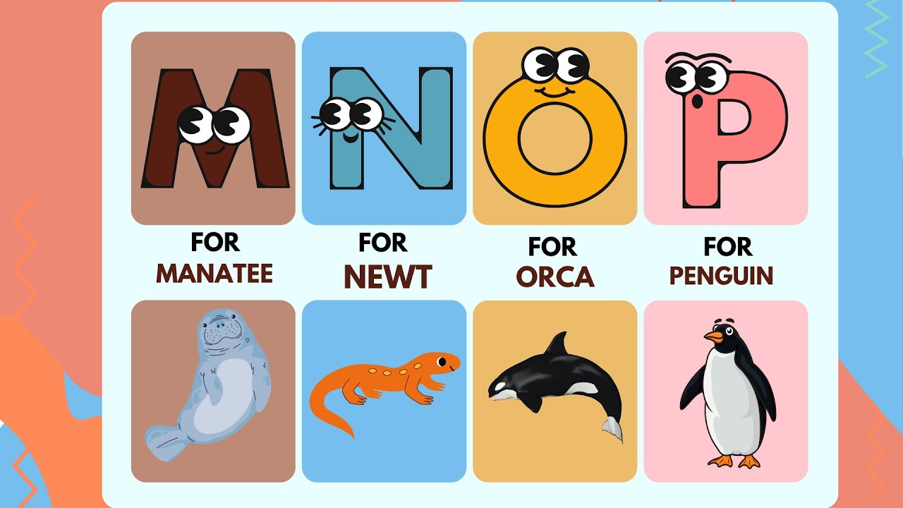 🌍 ABC Land & Sea Animals Song | A to Z Animal Alphabet for Kids | UZR Kids 🐬🦓 #abcd