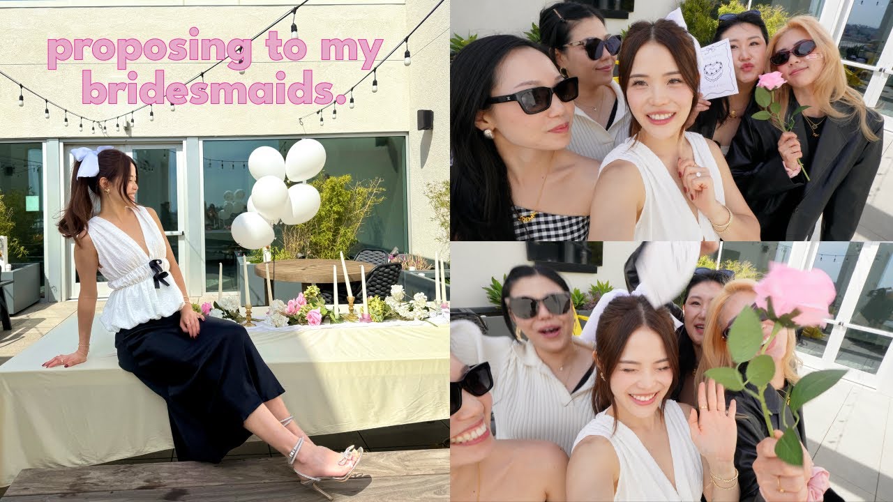 vlog | proposing to my bridesmaids! 💍👯‍♀️👯‍♀️💝
