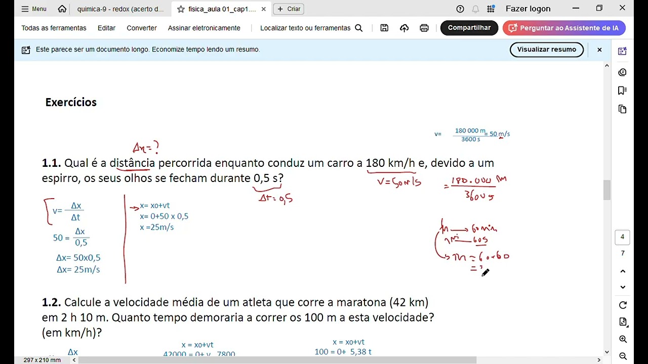 fisica1_cap1_ 5# deslocamentos 1.1