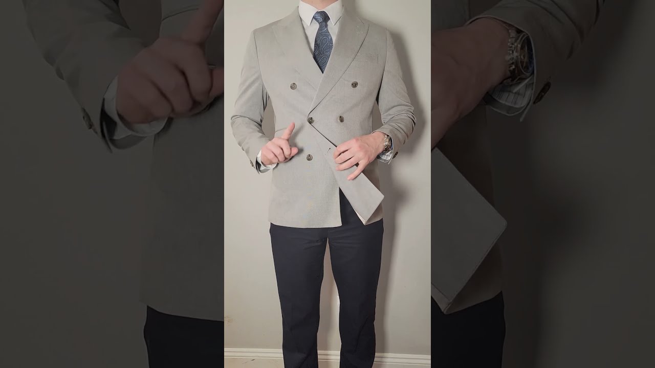 How To Wear A Double Breasted Suit