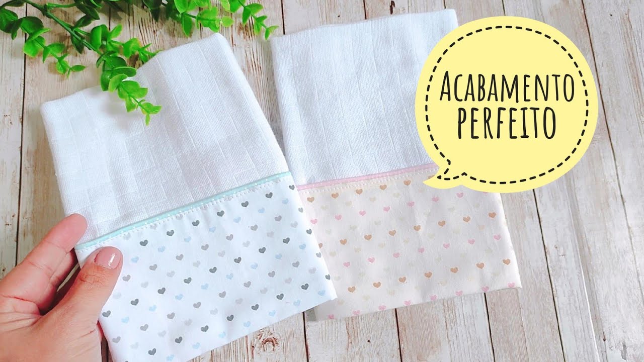 As clientes amam esse modelo. Fralda de boca passo a passo com acabamento perfeito e delicado ✨