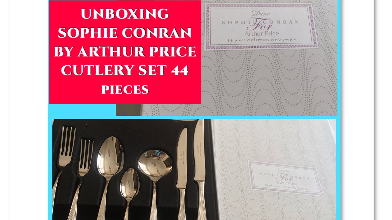 UNBOXING-SOPHIE CONRAD BY ARTHUR PRICE 44 Piece CUTLERY SET/DINNERSET WARE/UNITED ARAB EMIRATES