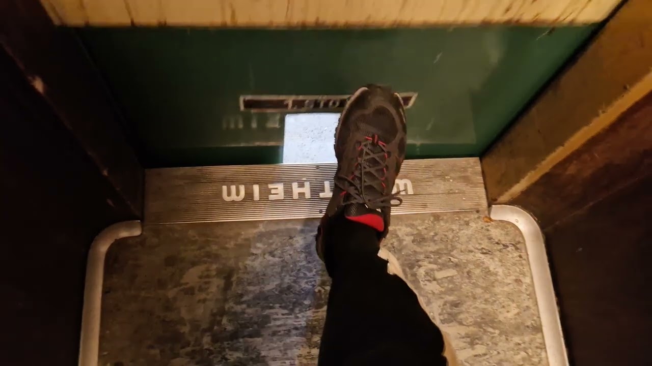 Komplett originaler Wertheim Aufzug ohne Innentüre (Amazing old Wertheim lift without inner doors)