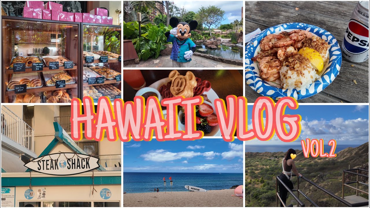 【ハワイVlog】4泊6日のハワイ新婚旅行🌺アウラニ・ノースショア・ダイヤモンドヘッド
