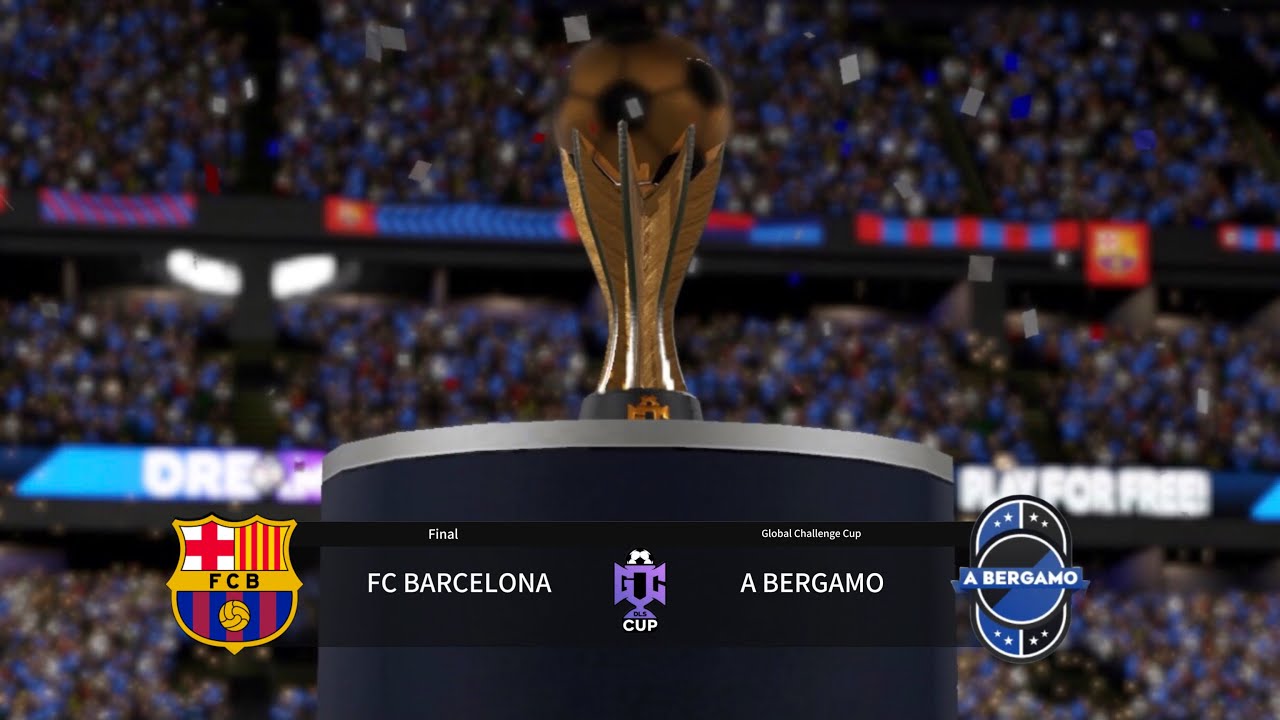 Dls 26 | Fc Barcelona Vs A Bergamo Vs Arsenal | Global Challenge Cup Final 🏆🔥
