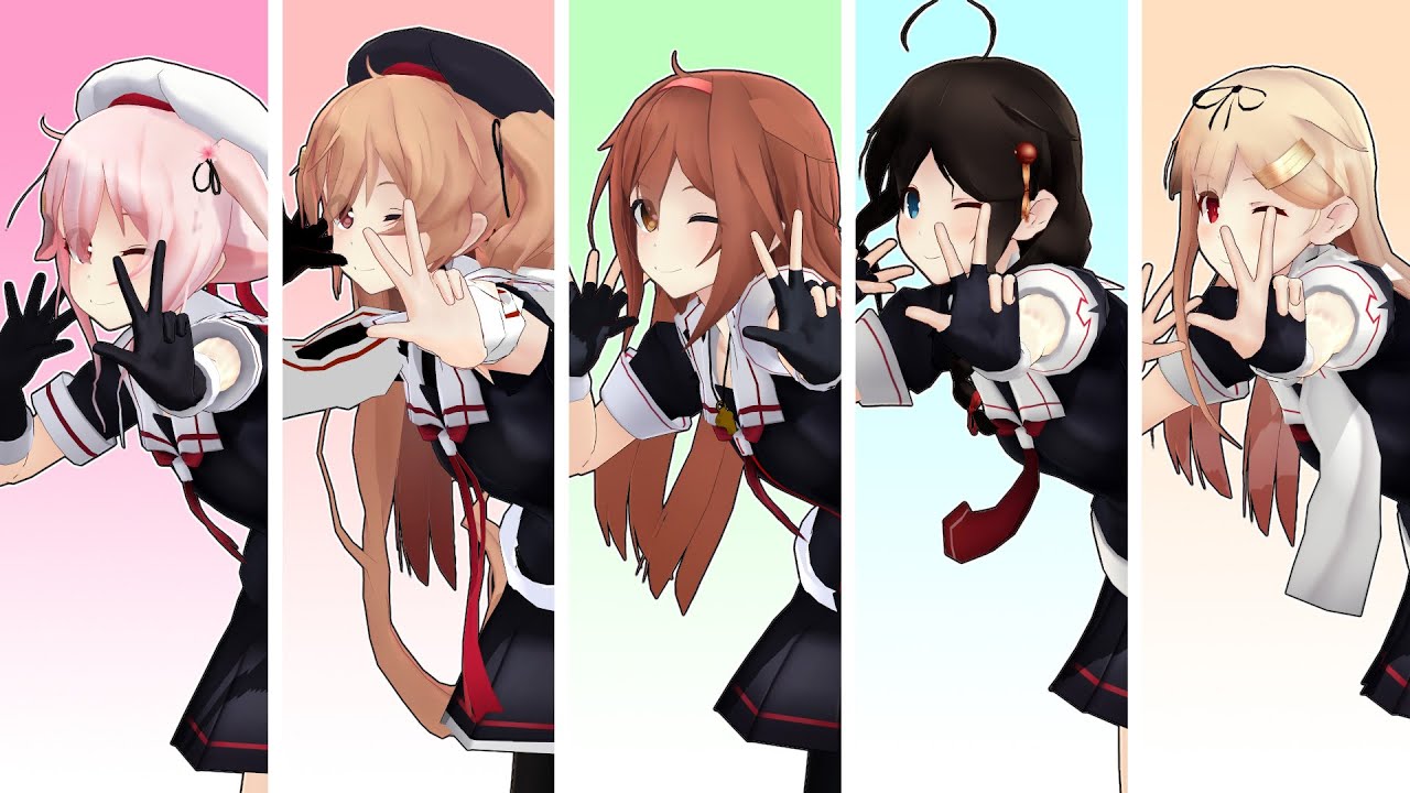 【MMD艦これ】白露型姉妹で君の彼女