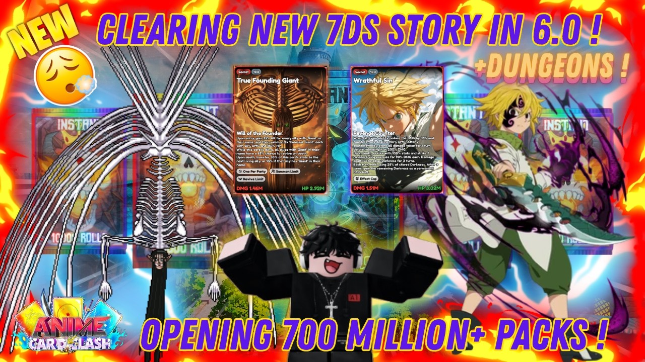 UPDATE 6.0!! CLEARING STORY On CELESTIAL + Dungeon Grind! (Anime Card Clash Roblox)