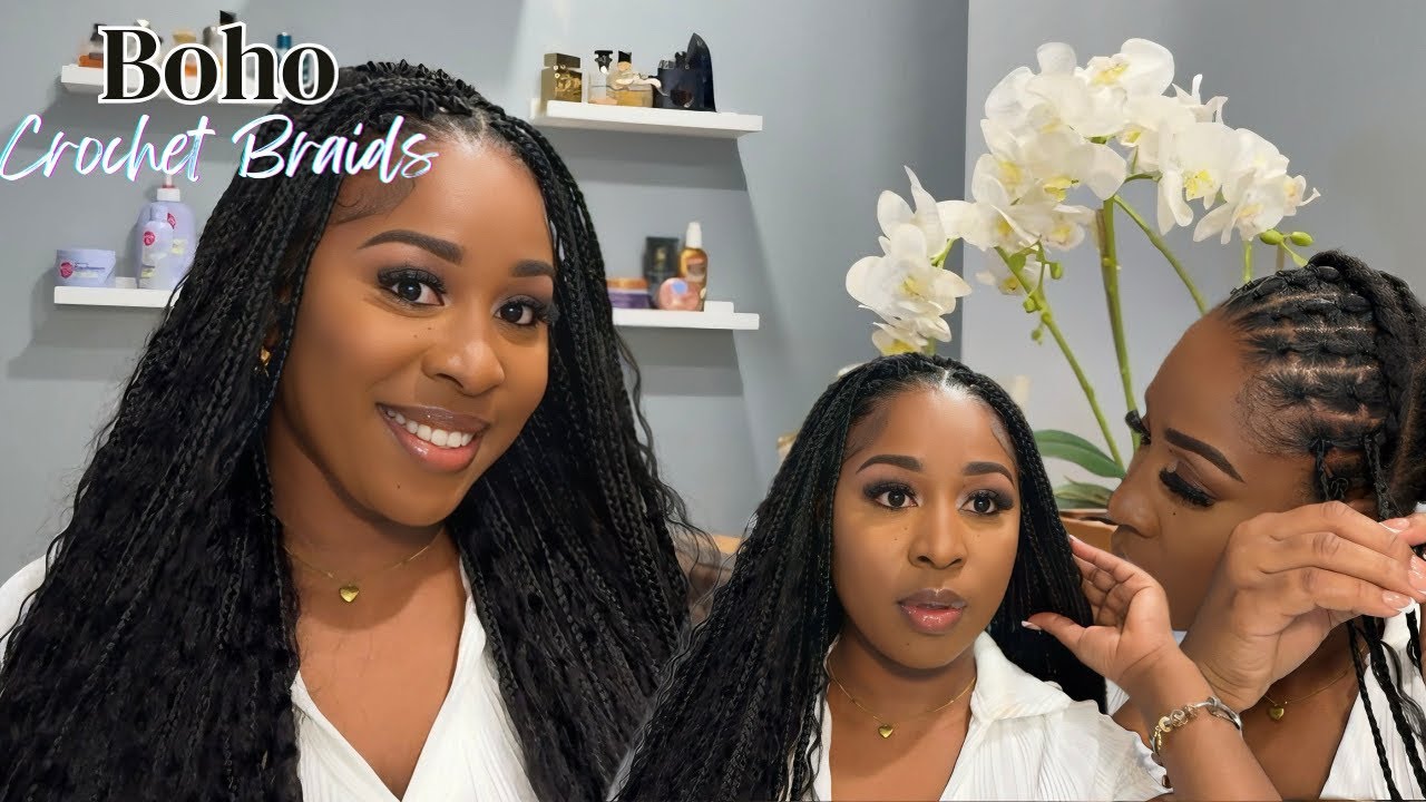 Crochet Boho Box braids | Boho Crochet Braids FT Noble Hair