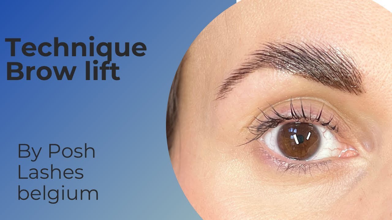 Brow lift ou technique de réhaussement de sourcils I Posh Lashes Belgium