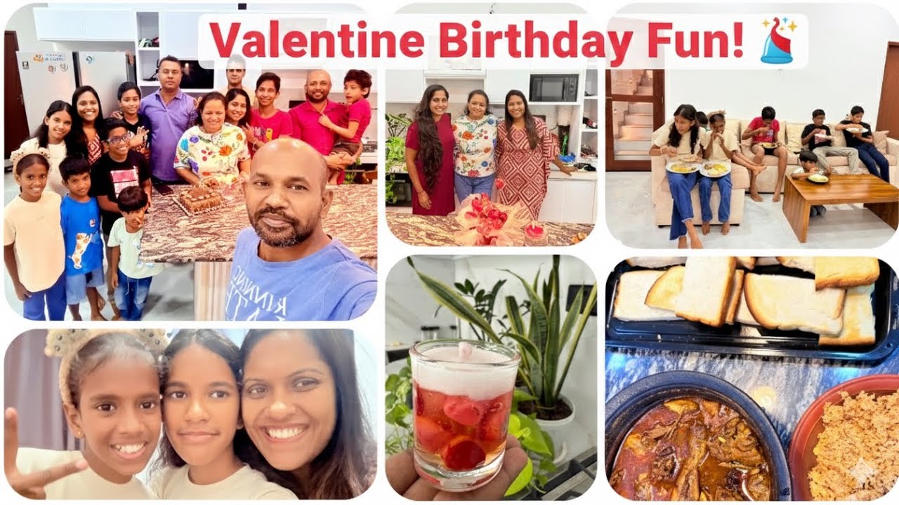 valentine දා සමරපු surprise birthday එක- කාලෙකට පස්සේ vlog එකක් ගෙනාවා 🥰❤️