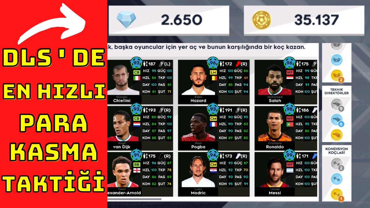 4 MAÇ OYNA 1000 PARA KAZAN - DLS PARA KASMA TAKTİĞİ - DREAM LEAGUE SOCCER