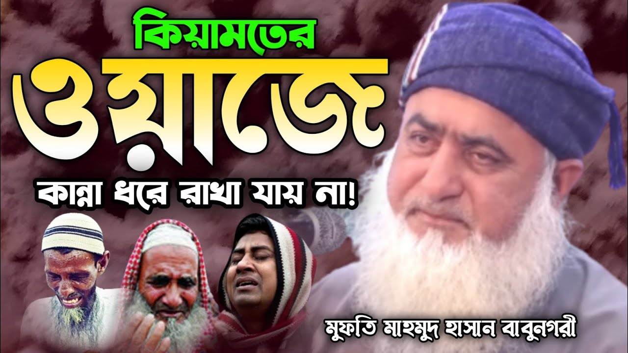 কিয়ামতের ভয়ানক ঘটনায় কান্না ধরে রাখা যায় না। মুফতি মাহমুদ হাসান বাবুনগরী। নতুন বাংলা ওয়াজ। Waz.