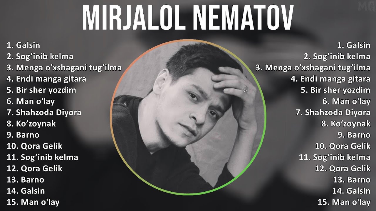 Mirjalol Nematov 2025 MIX Top Hits - Galsin, Sog’inib kelma, Menga o’xshagani tug’ilmaydi, Endi ...