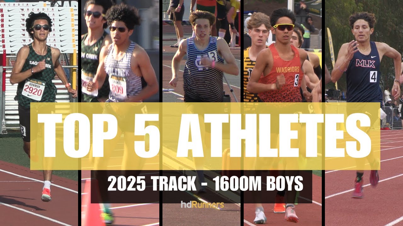 2025 T0P 5  RETURNING CALIFORNIA TRACK ATHLETES:  BOYS 1600M