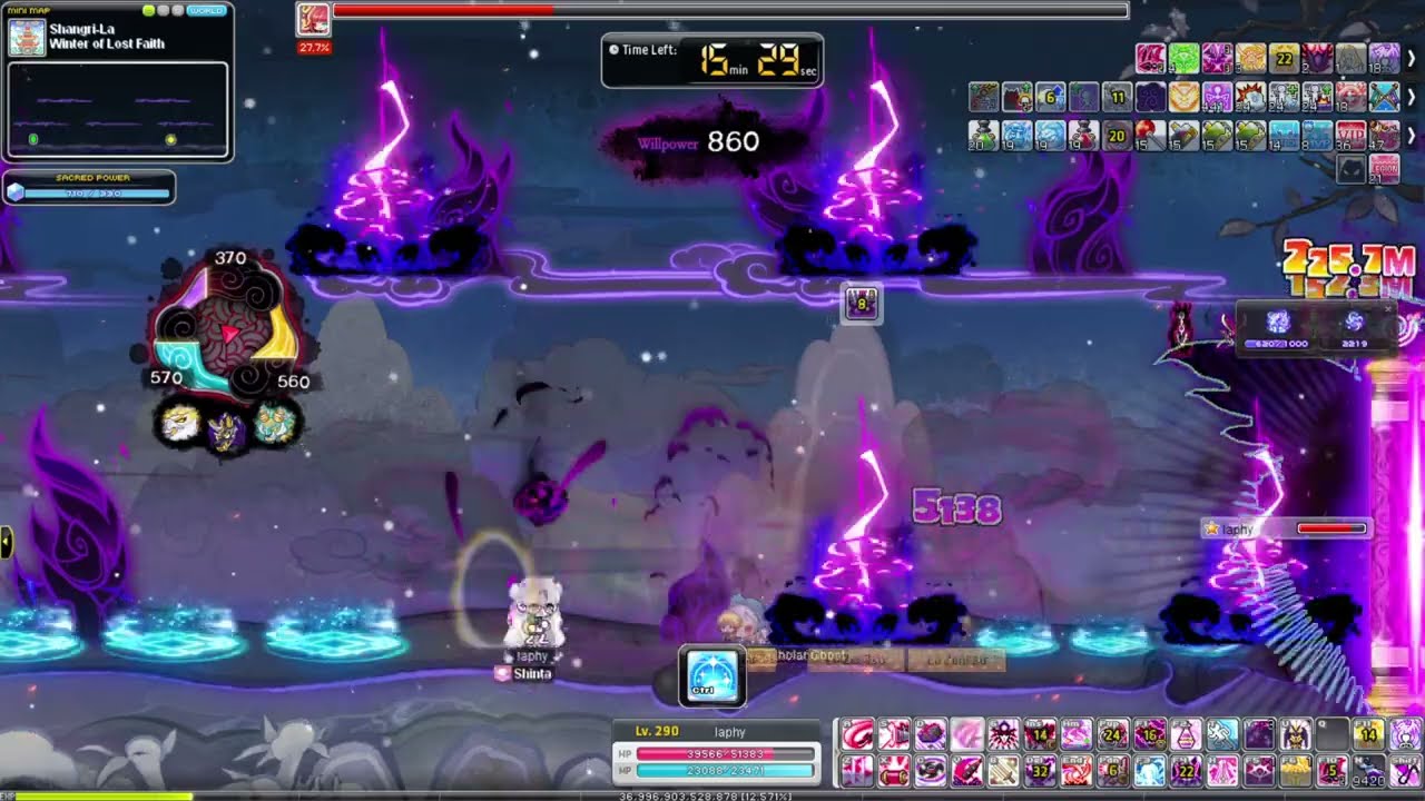 Maplestory GMS Kronos 454M CP Cadena Normal Kaling Solo
