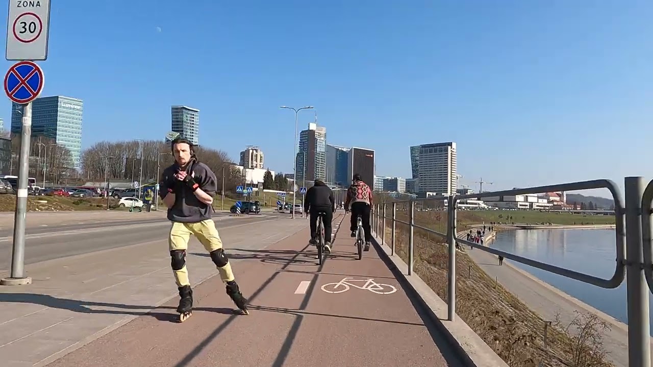 Scenic drive in VILNIUS - 🇱🇹 Lithuania 🇱🇹