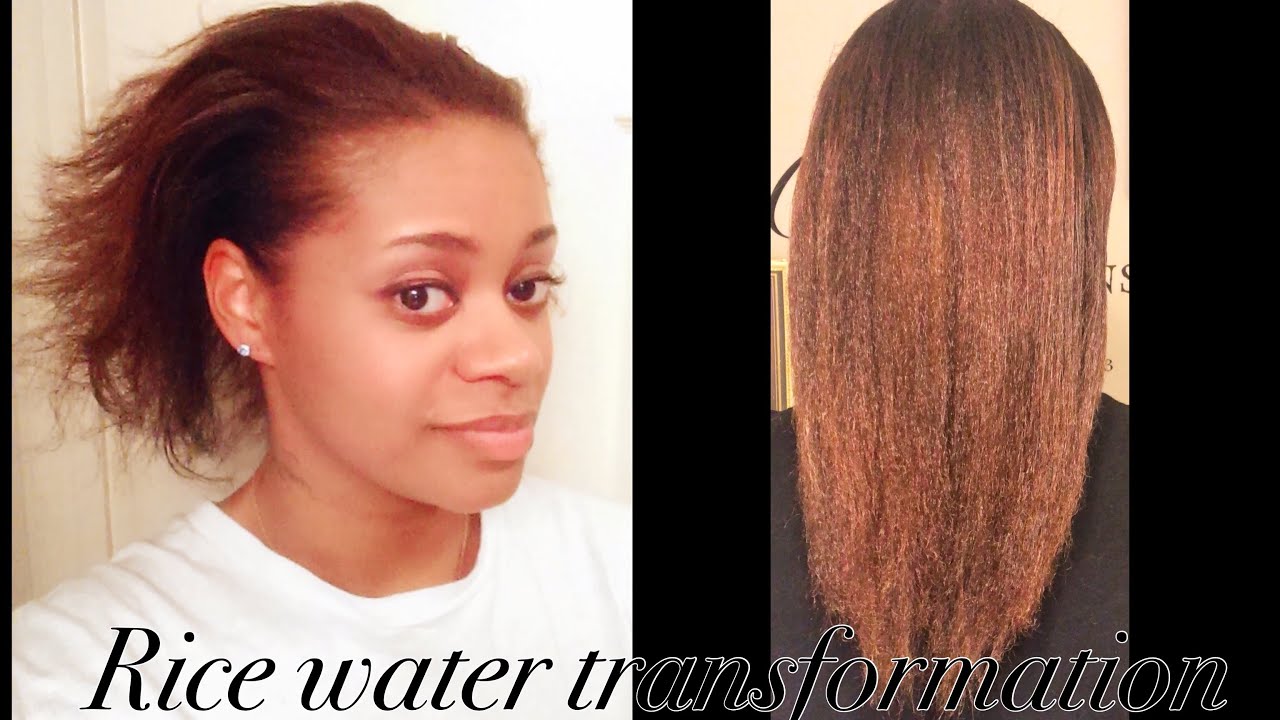 1 Year and 6 months  Rice Water Update | Straightening My Natural 4 Type Hair | Length Check