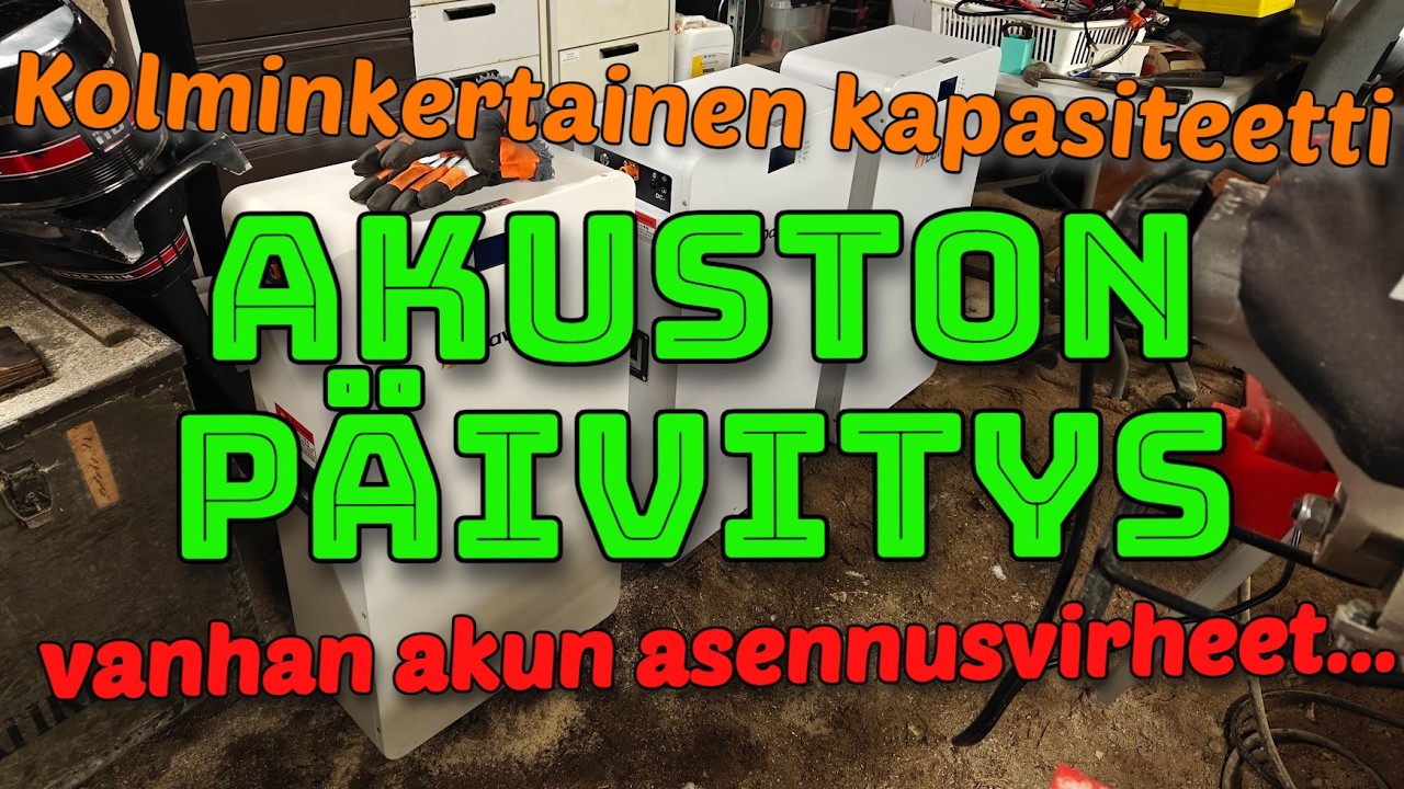 Kapasiteetin kolminkertaistaminen - Kiinteistöakun päivitys