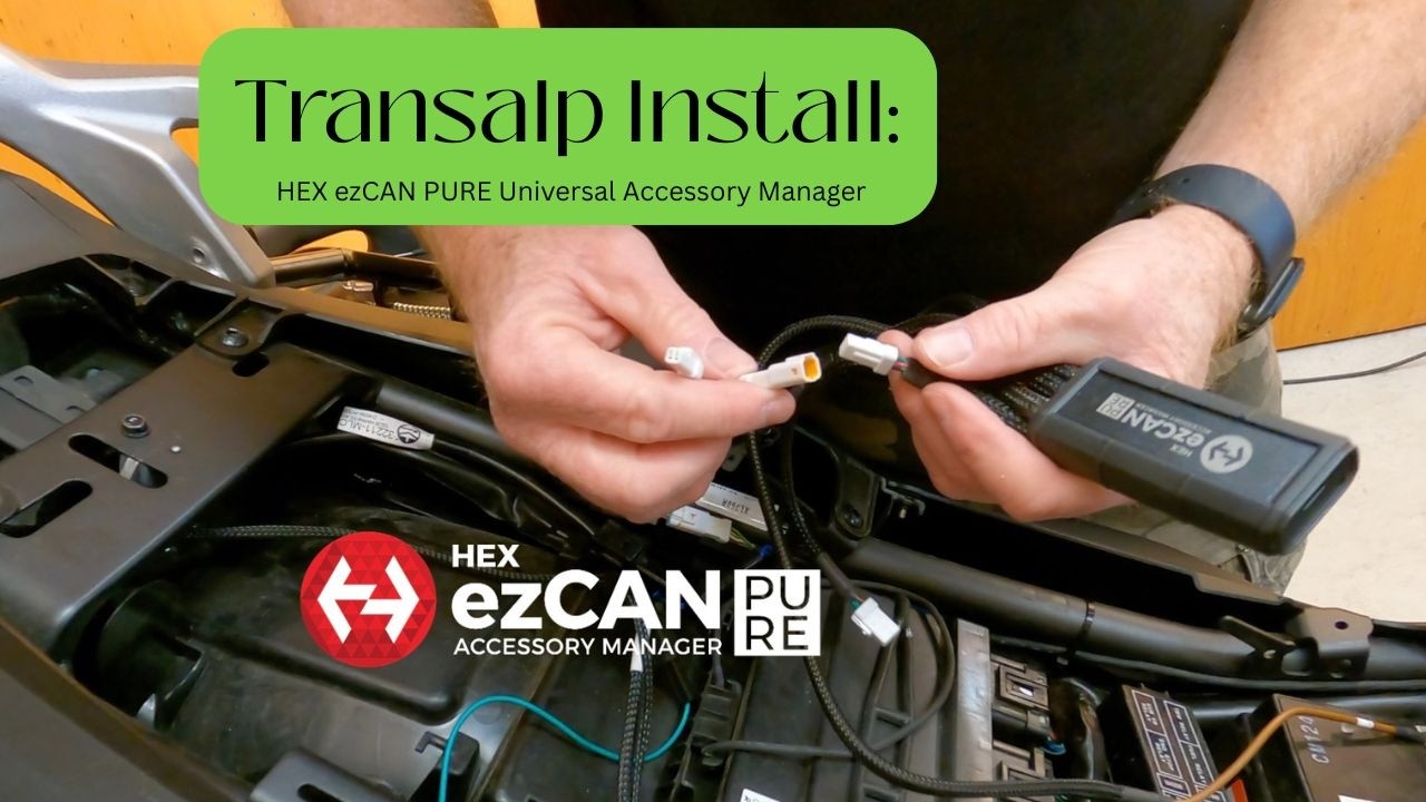 Transalp Install: HEX ezCAN PURE - Universal Accessory Manager