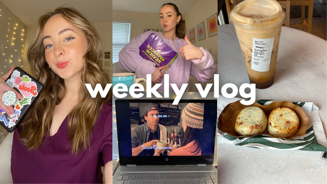 *productive* days in my life vlog | how to romanticize school, studying for slp praxis, PR unboxing