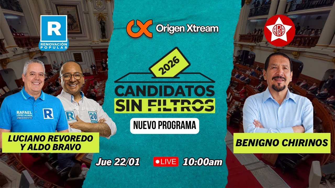 🤐🗳️Candidatos Sin Filtros | EPISODIO DE ESTRENO 🔴 | Aldo Bravo, Benigno Chirinos y Luciano Revoredo