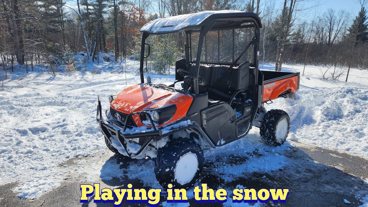 Kubota Sidekick RTV XG-850, review in snow of Wisconsin