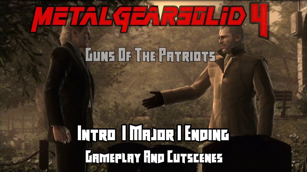 Metal Gear Solid 4: Guns of the Patriots - Major Cutscenes and Battles (Spoilers)