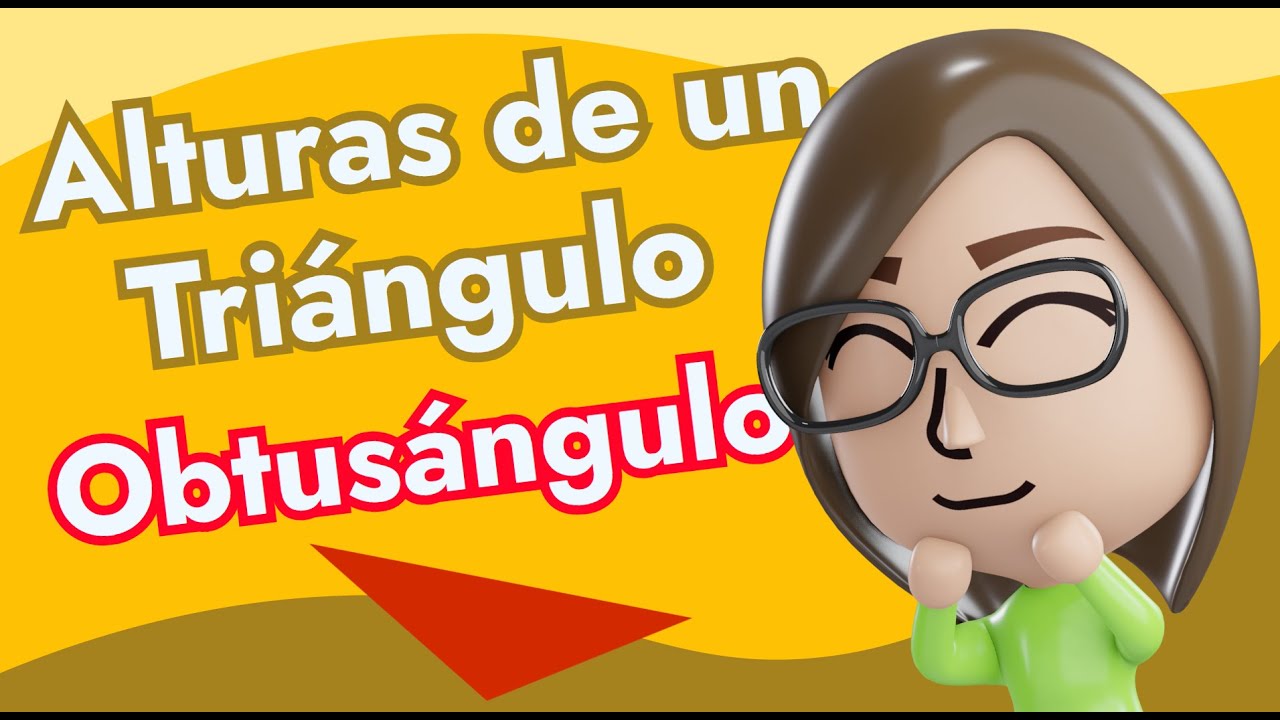 Cómo trazar las alturas de un triángulo obtusángulo // Geometría