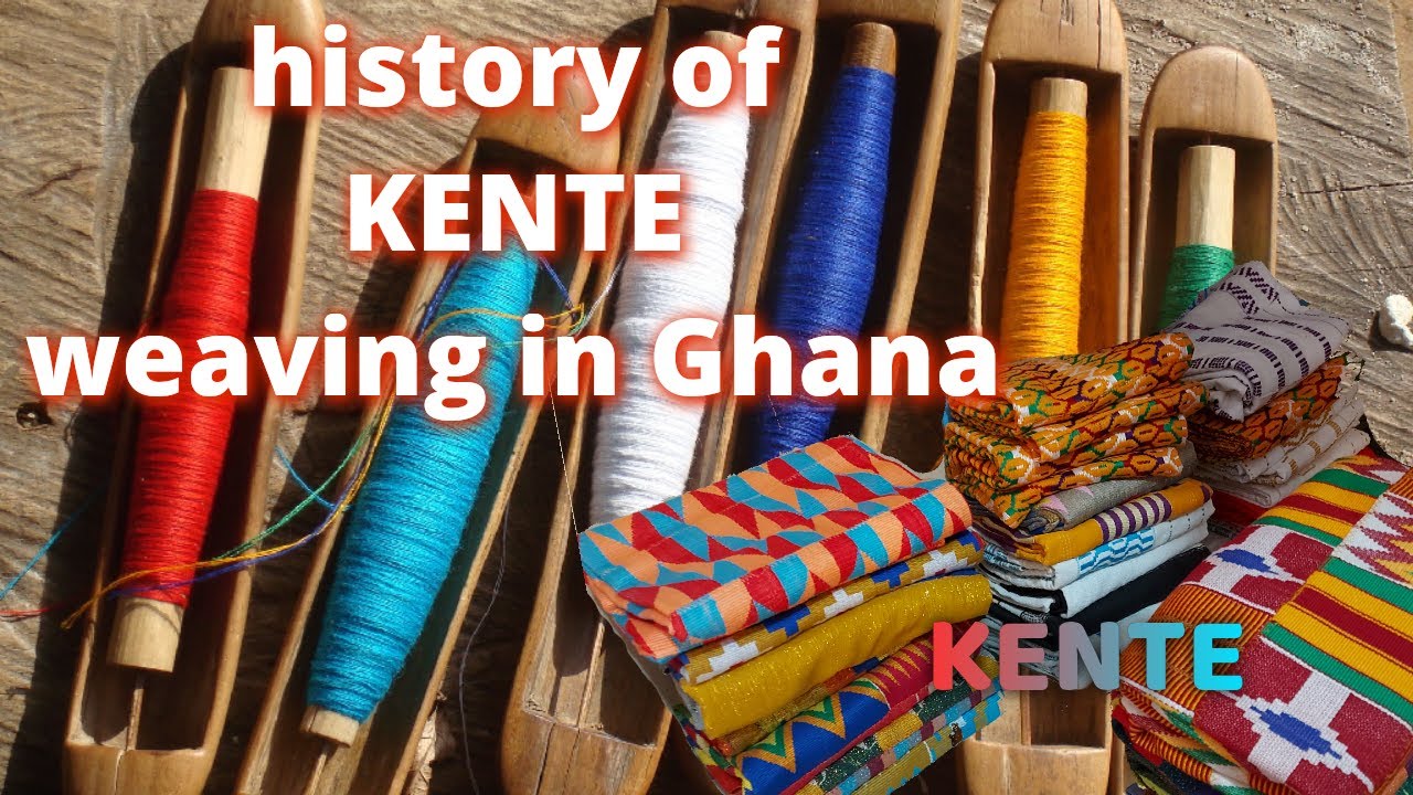 History of Kente weaving in Ghana // Traditional cloth / original kente
